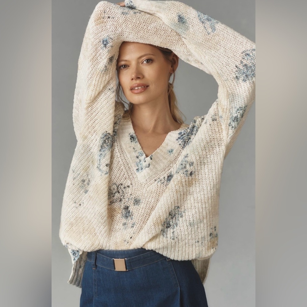 ‼️RARE‼️🎸Pilcro🎸🔥NWOT🔥Slouchy V-Neck Sweater—XXS